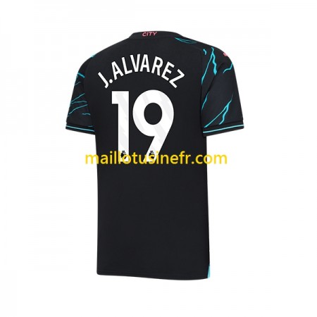 Maillot de Foot Manchester City Julian Alvarez 19 Troisième 2023-24 Maillot de Foot Manchester City Julian Alvarez 19 Troisième 2023-24